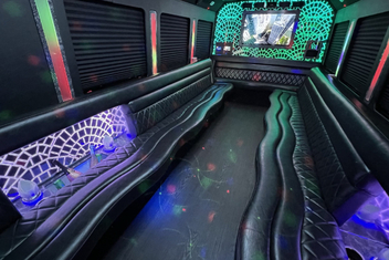Carrollton Limo Bus Interior