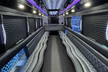 Carrollton Party Bus Interior