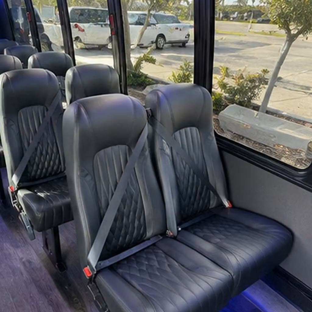 28 passenger minibus interior