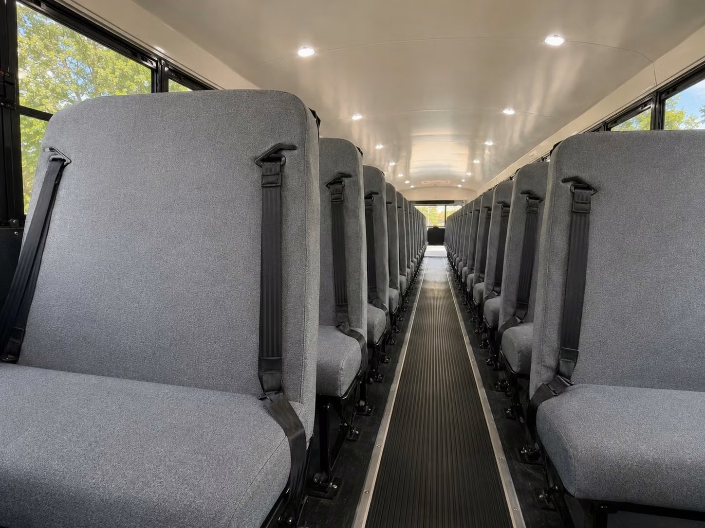school bus inside