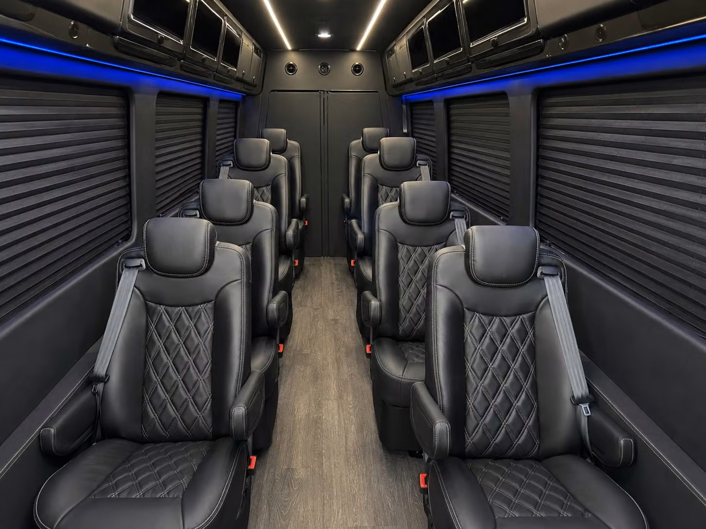 sprinter van with driver inside